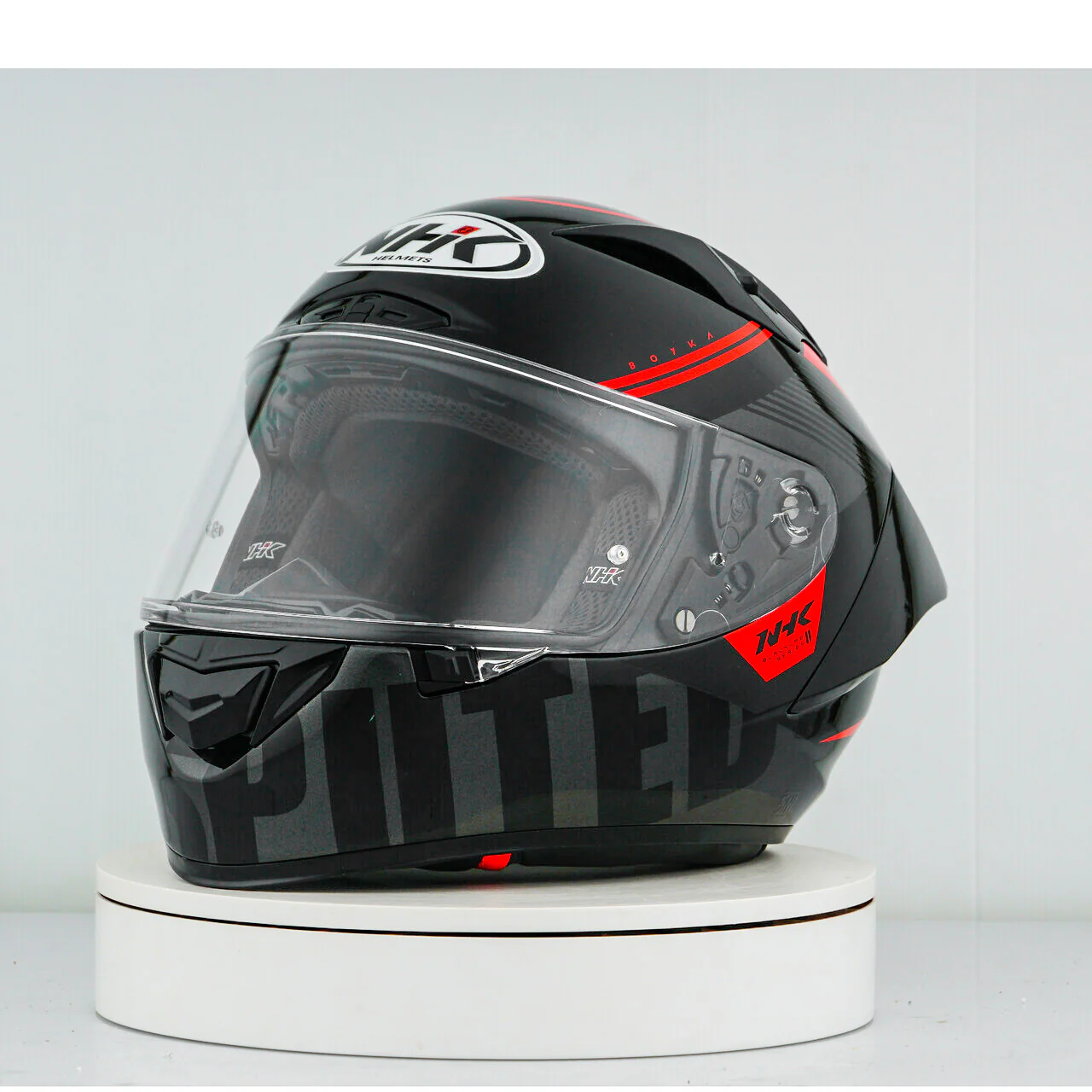 NHK GP-R Tech Race Helm Undisputed Black/Red - Image 5