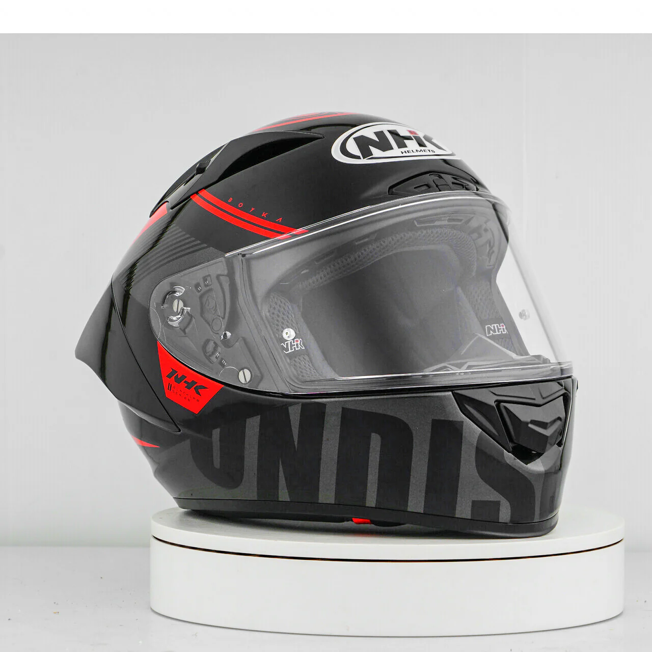 NHK GP-R Tech Race Helm Undisputed Black/Red - Image 6