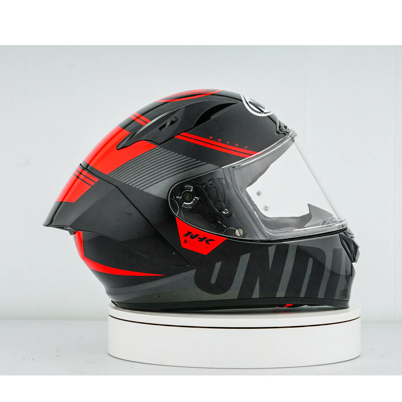 NHK GP-R Tech Race Helm Undisputed Black/Red - Image 7