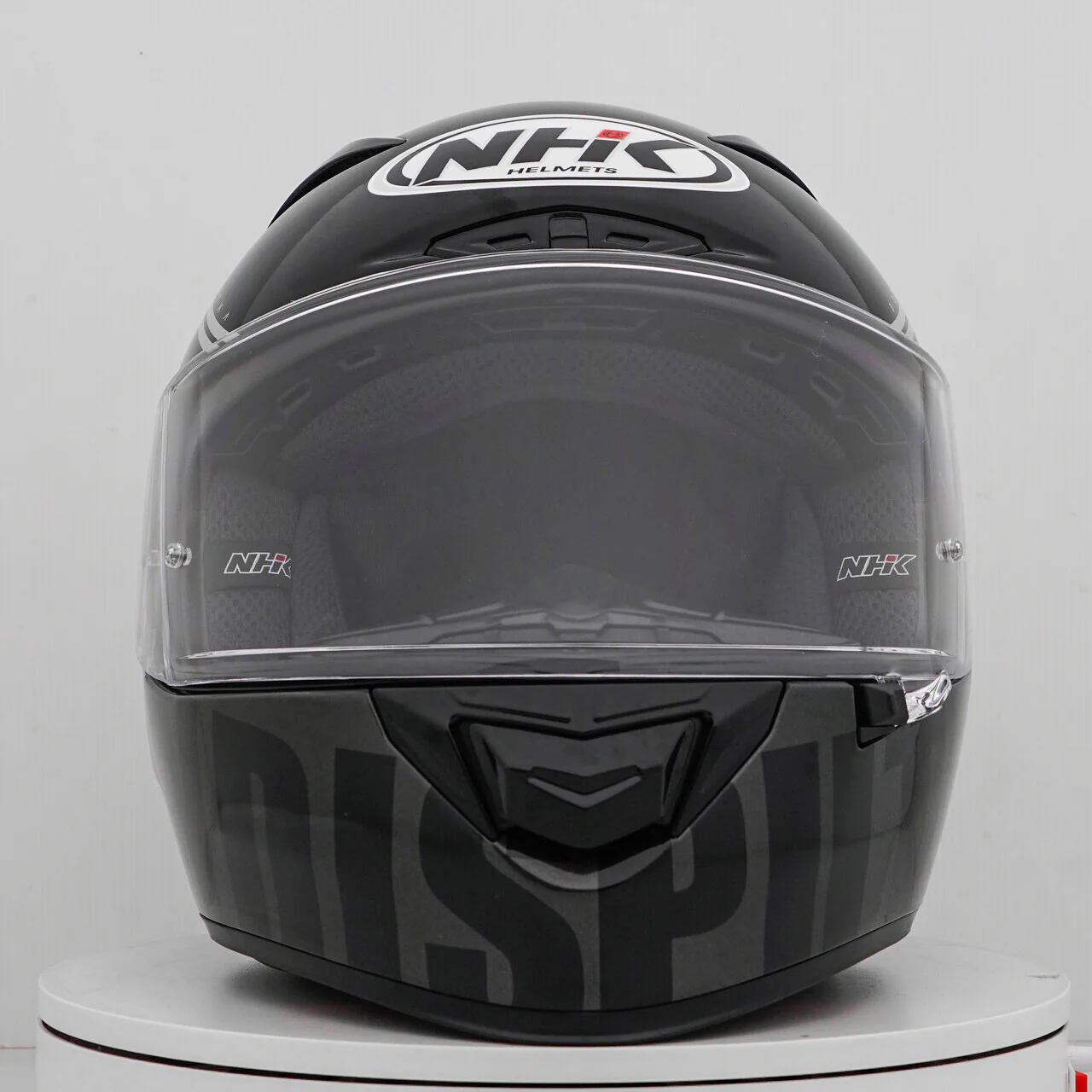 NHK GP-R Tech Race Helm Undisputed Black/Silver - Image 2