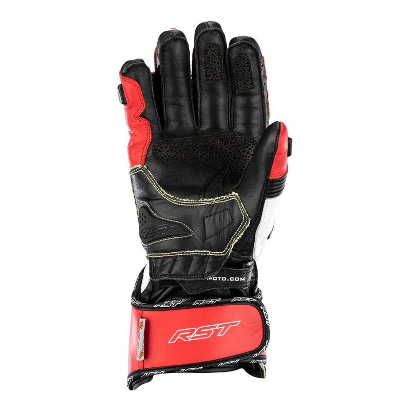 RST Tractech Evo 4 Motorrad Lederhandschuhe | Herren | Rot/Weiß/Schwarz | 102666 - Image 2