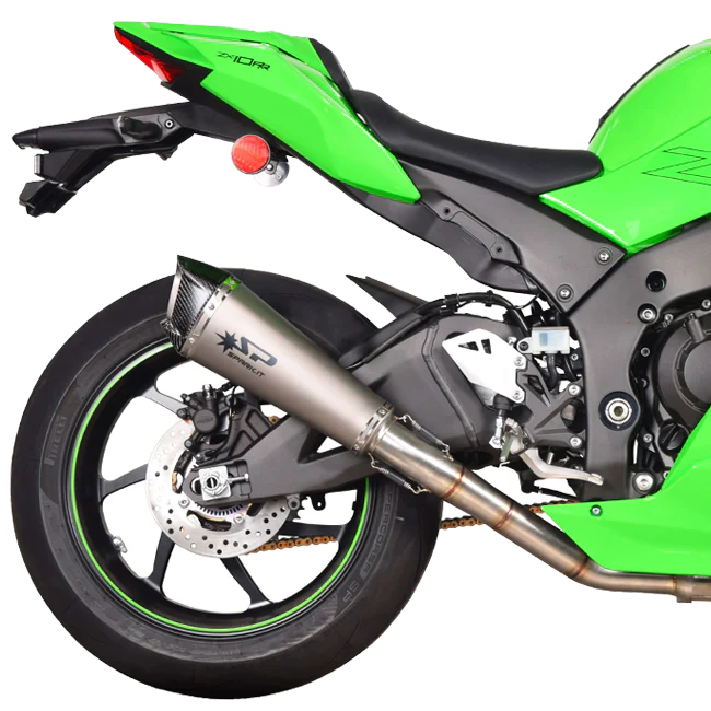 Spark Exhaust Slip-On Konix EVO + KAT-Ersatzrohr Kawasaki ZX-10 R/RR (21-26) GKA8841T