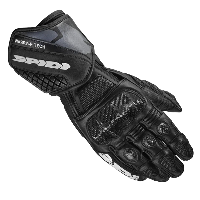 Spidi Carbo 5 Sport Motorrad Lederhandschuhe | Herren | Schwarz | A185026