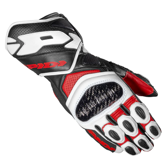 Spidi Carbo 7 Sport Motorrad Lederhandschuhe | Herren | Rot | A210014