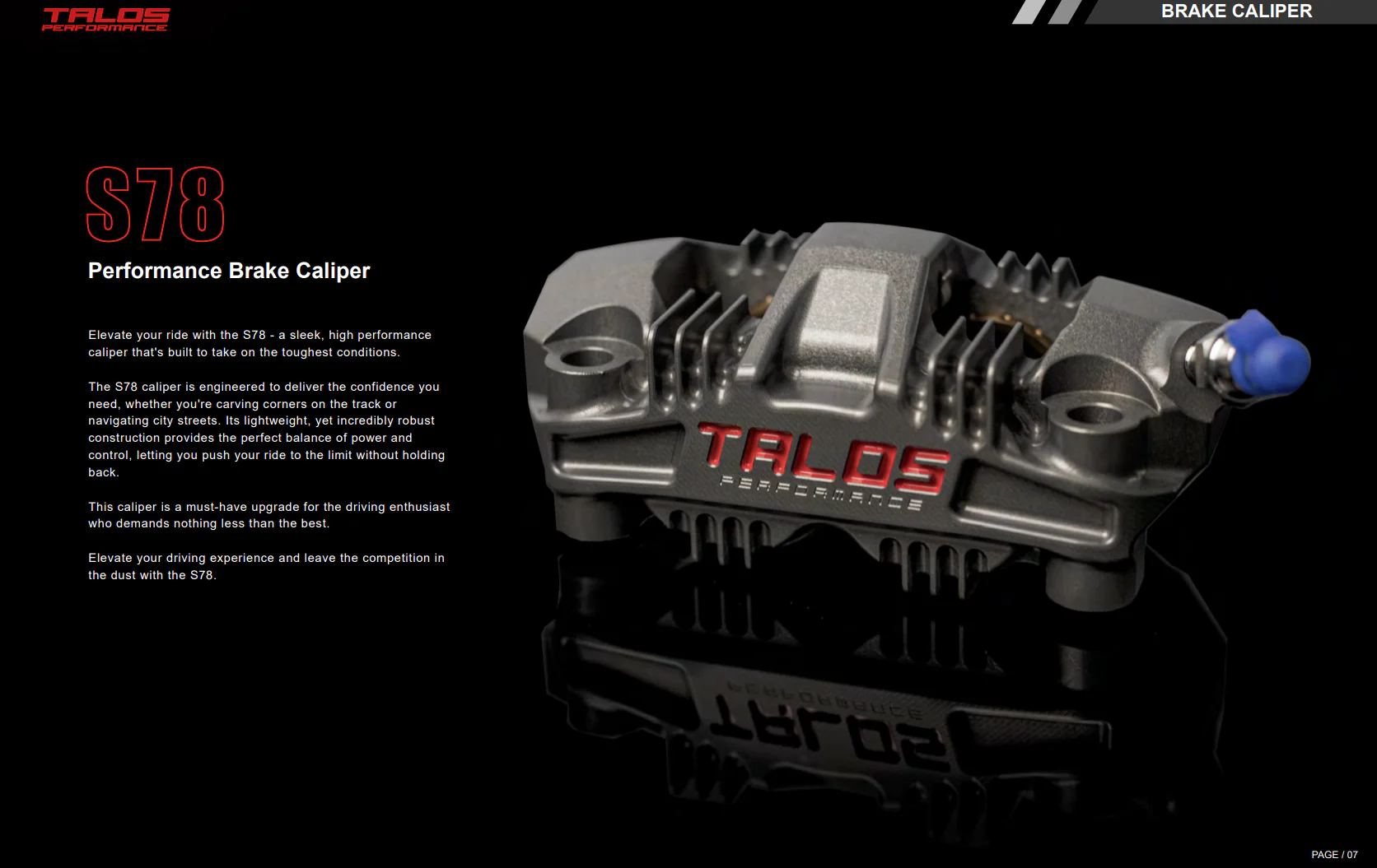 Talos S78 Monoblock P4 34/34 108mm Bremszange Vorne Rechts | X78.108.HD.R - Image 6