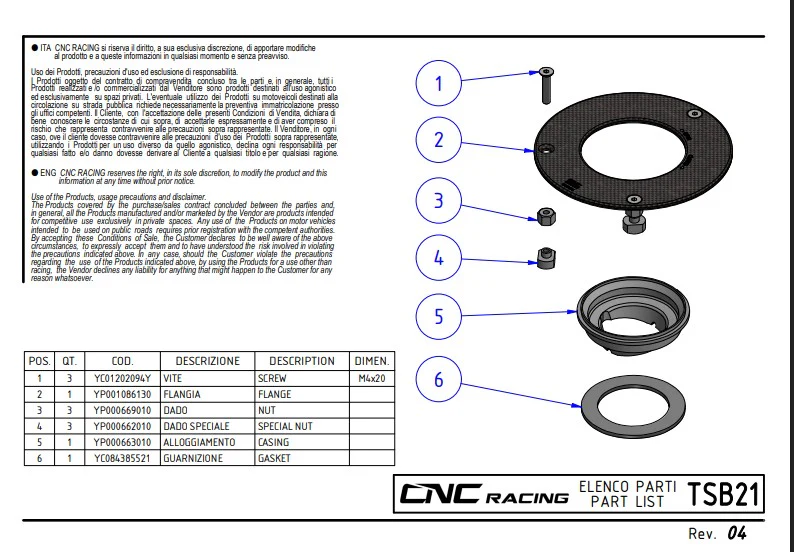 Tankdeckel Carbon Pramac Racing Limited Edition CNC Racing Ducati Panigale V4/S/R (25-26) TSB21PR - Image 5
