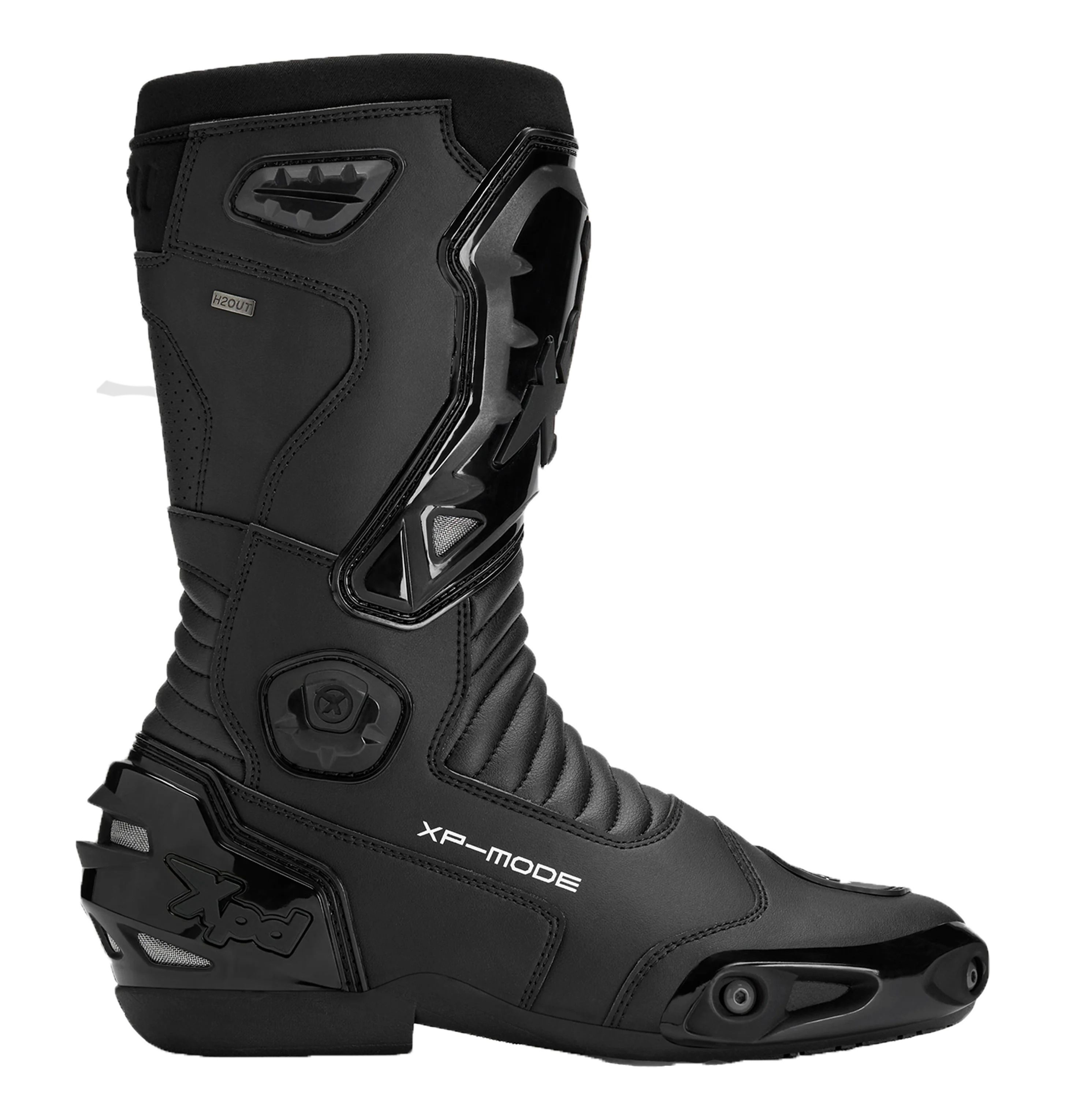 XPD XP-Mode H2Out Wasserdichter Motorradstiefel | Herren | Schwarz - Image 2
